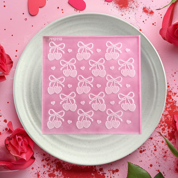 Heart Cherries Pattern Plate