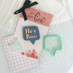 Hey Boo Speech Bubble - Bento Minis Cutter Set (SweetP)