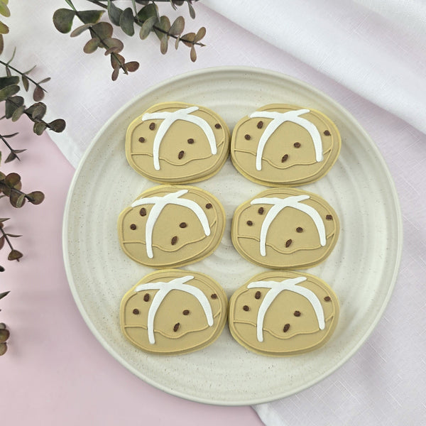 Hot Cross Bun Cutter & Debosser Set