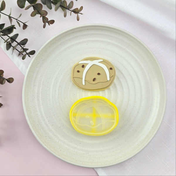 Hot Cross Bun Cutter & Debosser Set