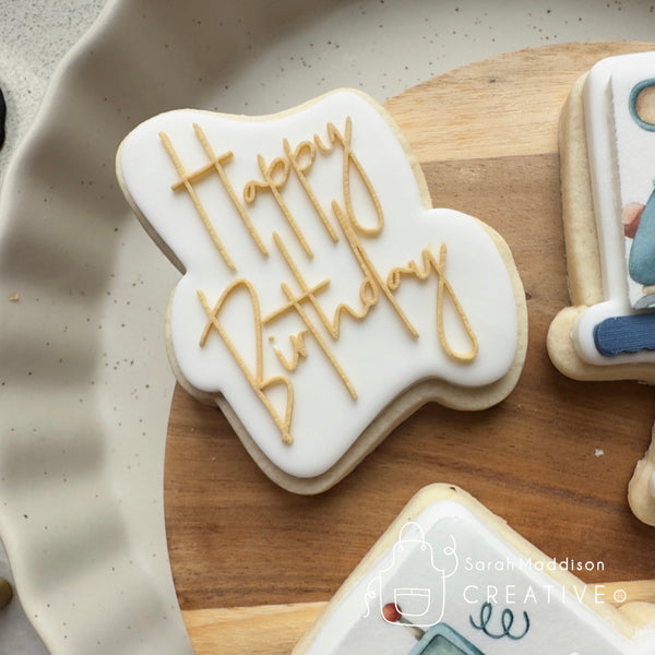 Happy Birthday Cutter and Debosser (Sarah Maddison Creative)