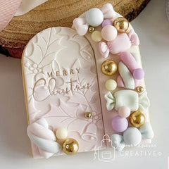 Bells and Holly Pattern Debosser (Sarah Maddison Creative)