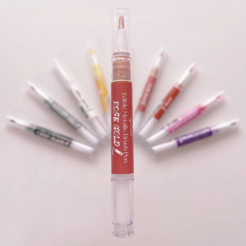 Edible Brush Pen - Rose Gold Metallic (Moreish)