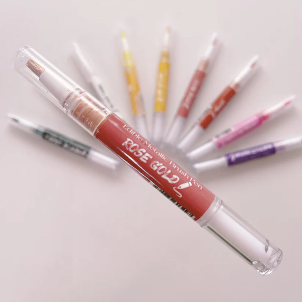 Edible Brush Pen - Rose Gold Metallic (Moreish)