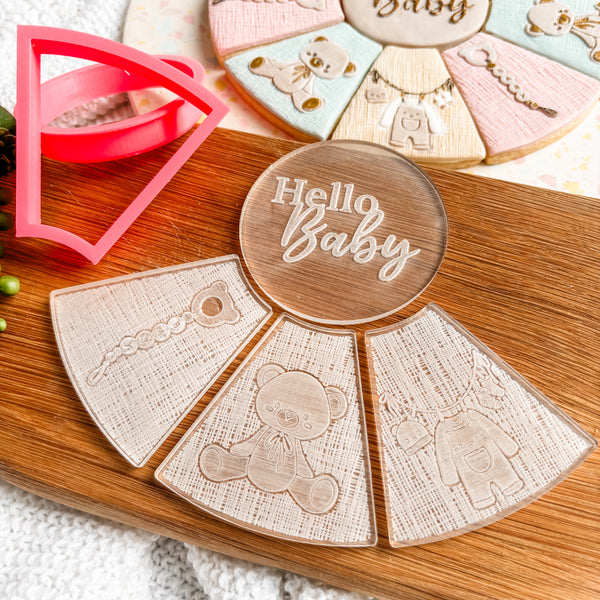 Hello Baby Platter Cutter & Debosser Set (Bikkie Smalls)