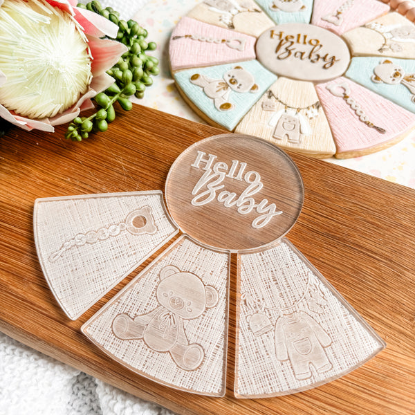 Hello Baby Platter Cutter & Debosser Set (Bikkie Smalls)