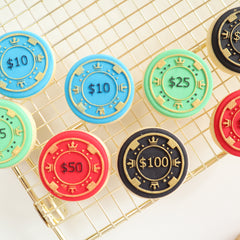 Dollar Amount Poker Chips Mini Debosser