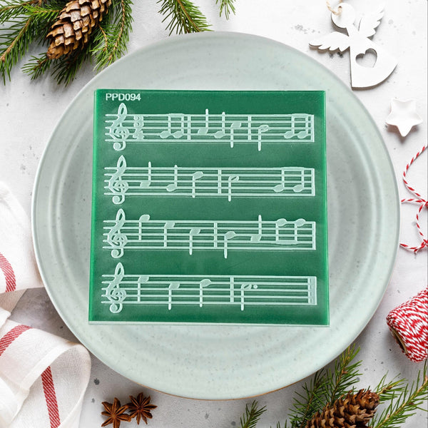 Lines Of Music Pattern Plate