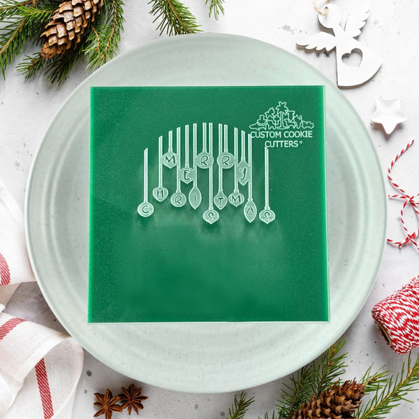 Merry Christmas (Baubles) Debosser