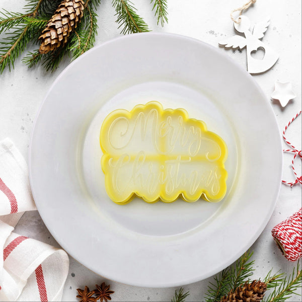 Merry Christmas Cutter & Debosser Set