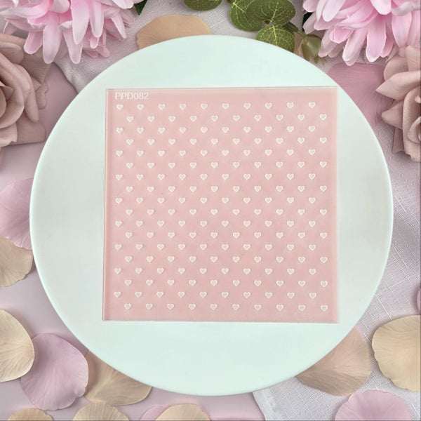 Mini Hearts Pattern Plate