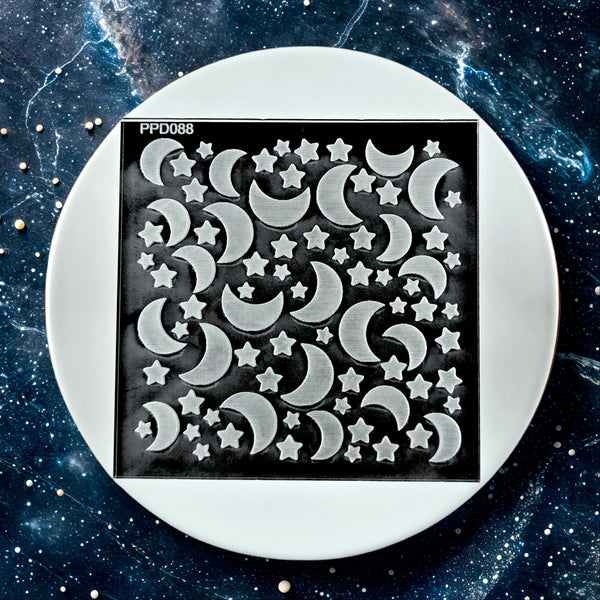 Moons and Stars Pattern Plate