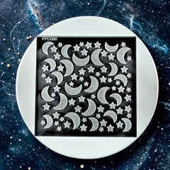Moons and Stars Pattern Plate