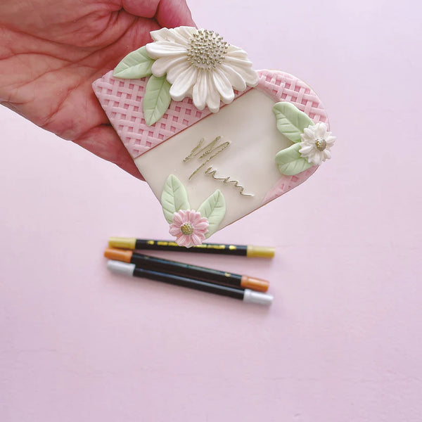More Metallic Edible Markers 3pk - Gold, Copper and Silver Pearl  (Moreish)