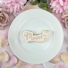 Mum Hearts Text Cutter & Debosser Set