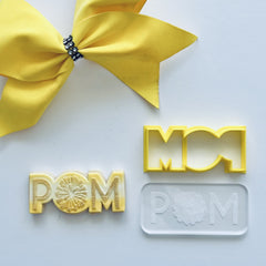Pom Text Cutter and Debosser Set