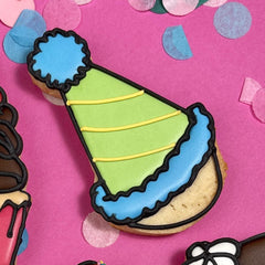 Party Hat Cutter and Dough Imprint Set (The Confectionist)