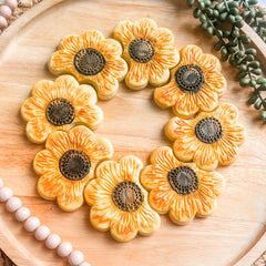 Sunflower Chain Platter Cutters & Debosser Set (Bikkie Smalls)
