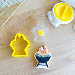 Mini Weber BBQ Cutter and Debosser Set