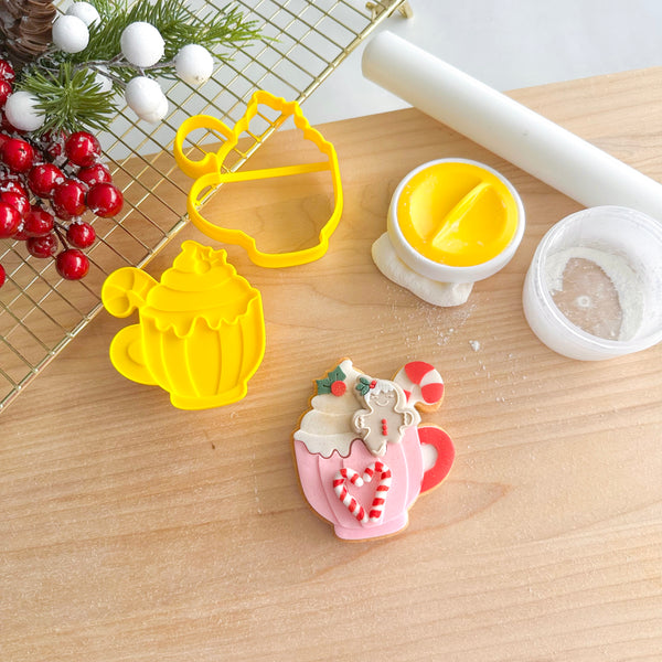 Christmas Drink Cutter and Debosser Set