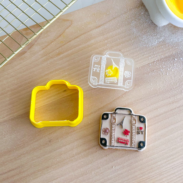 Mini Travel Suitcase Cutter and Debosser Set