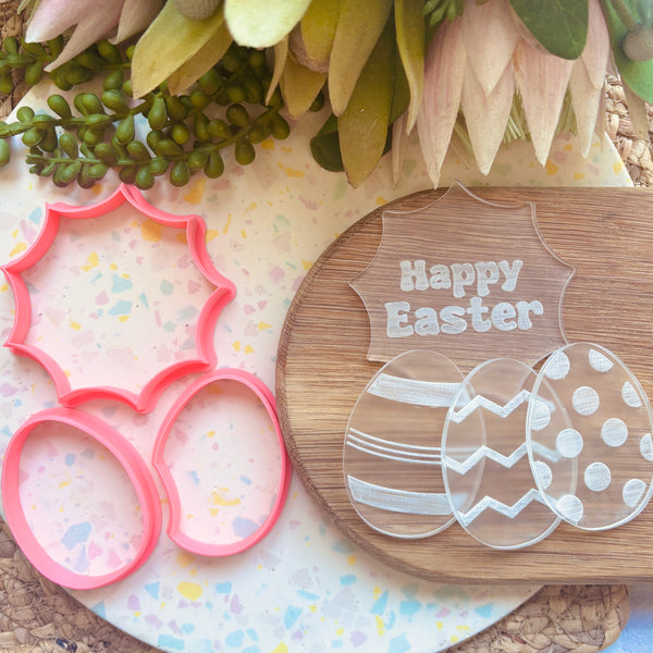 Easter Egg Platter Cutter & Debosser Set (Bikkie Smalls)