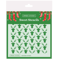 Reindeer Pattern Sweet Stencil (Sweet Sticks)