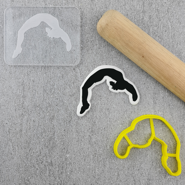 Cheerleader Back Bend Cutter and Debosser Set