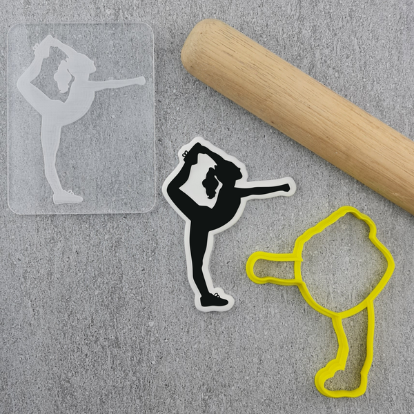 Cheerleader Leg Lift Cutter and Debosser Set
