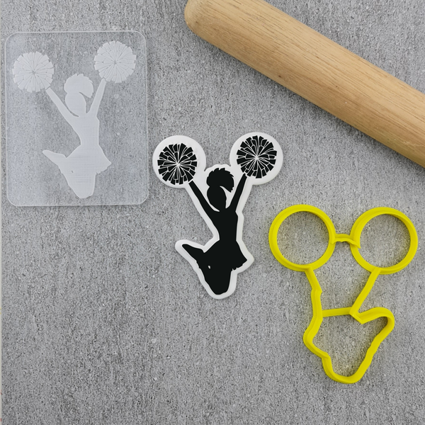 Cheerleader Silhouette Cutter and Debosser Full Set (6)
