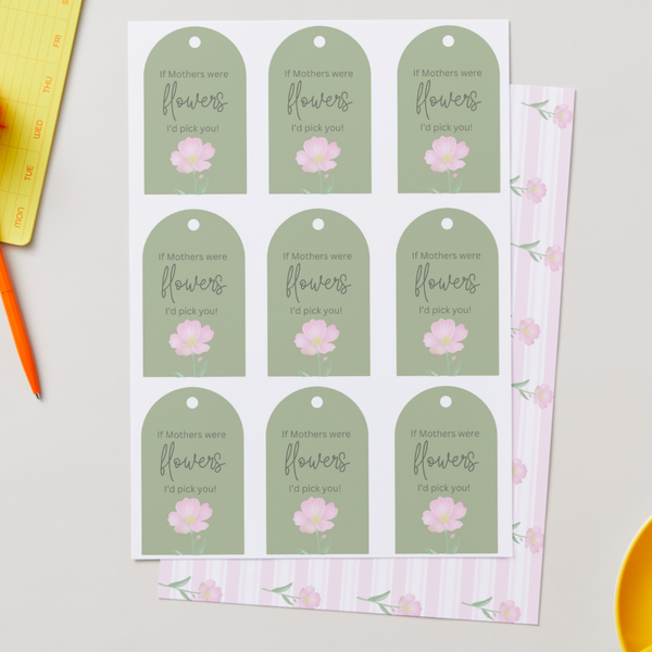 Stripe Cosmos Download + BONUS Gift Tags - DIGITAL Print Your Own Image (SweetP)