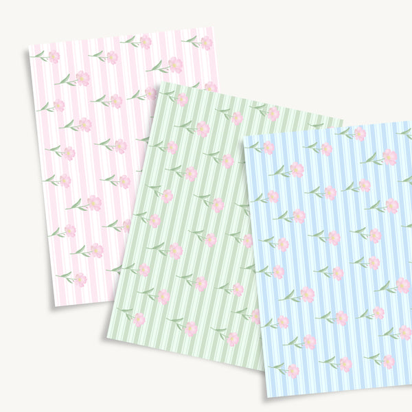 Stripe Cosmos Download + BONUS Gift Tags - DIGITAL Print Your Own Image (SweetP)