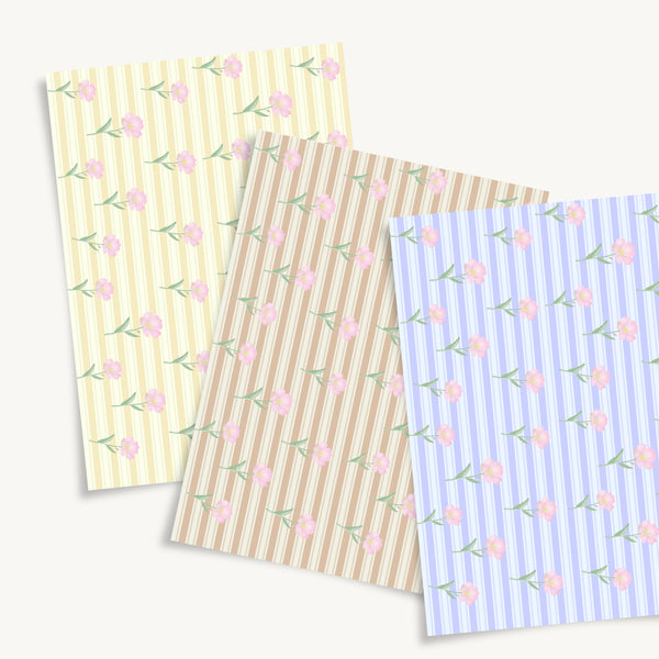 Stripe Cosmos Download + BONUS Gift Tags - DIGITAL Print Your Own Image (SweetP)