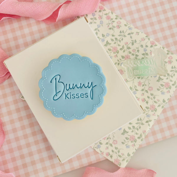 Bunny Kisses Text Stamp (SweetP)