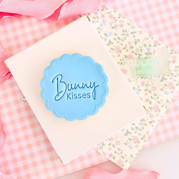 Bunny Kisses Text Stamp (SweetP)