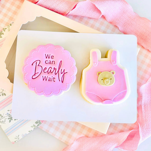 We Can Bearly Wait Text Stamp (SweetP)