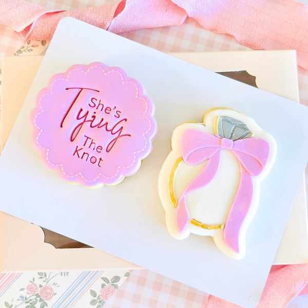 She's Tying The Knot Text Stamp (SweetP)