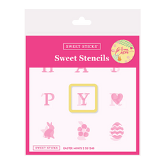 Happy Easter Stencil & Cutter Set (Sweet Sticks)