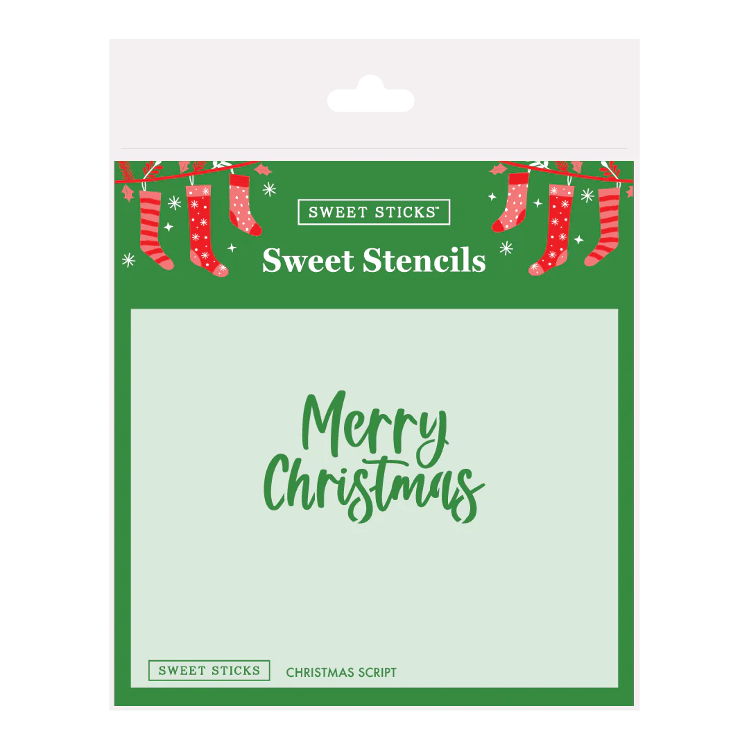 Christmas Script Sweet Stencil (Sweet Sticks)