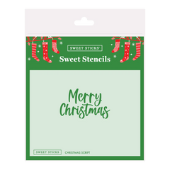 Christmas Script Sweet Stencil (Sweet Sticks)