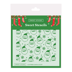 Scattered Santa Sweet Stencil (Sweet Sticks)