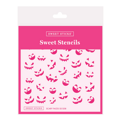 Scary Faces Stencil (Sweet Sticks)