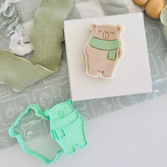 Scarf Bear - Bento Minis Cutter Set (SweetP)