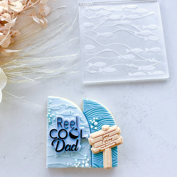 School Of Fish Pattern Debosser (Cake Sera Sera)