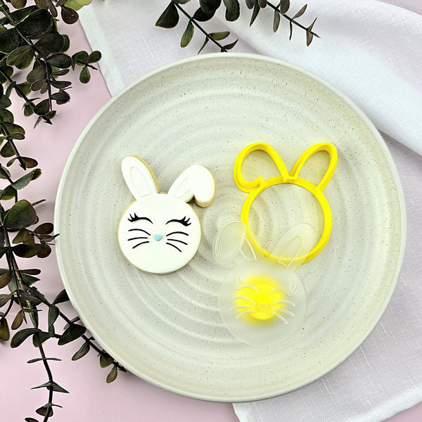 Small Easter Bunny Cutter & Debosser Set