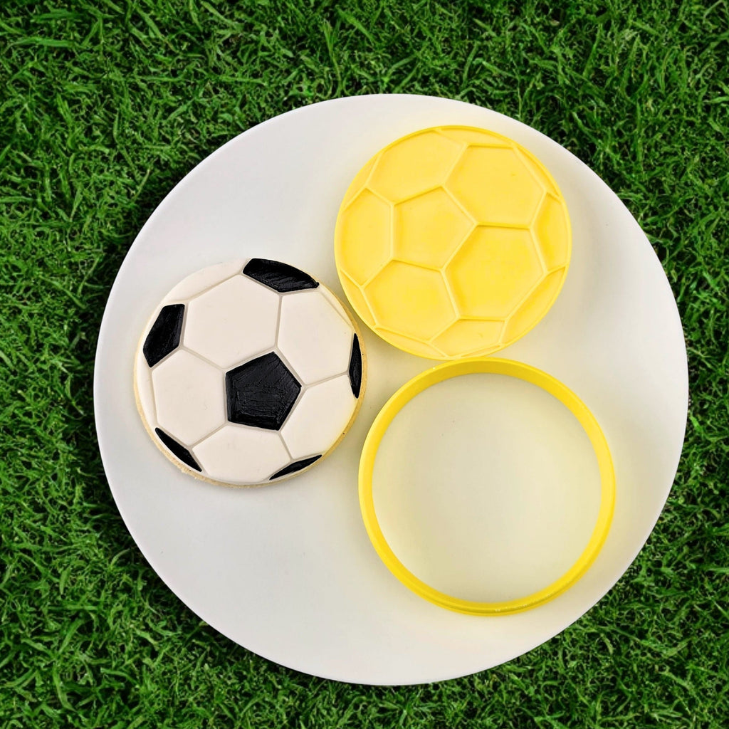 Soccer Ball Embosser Custom Cookie Cutters