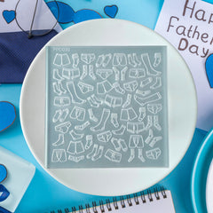 Socks and Jocks Pattern Plate