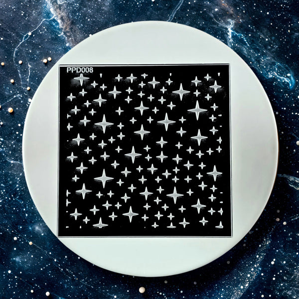 Starry Night Pattern Plate