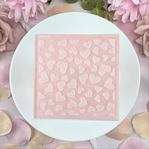 Turning Hearts Pattern Plate