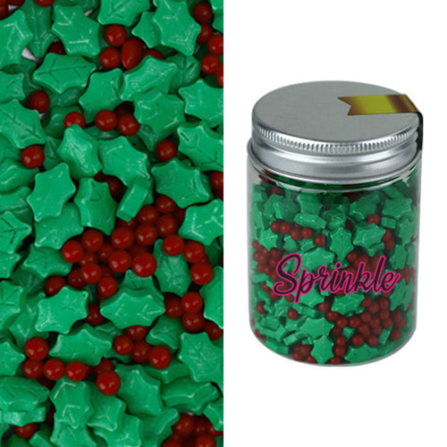 Holly & Berry Sprinkles 100g